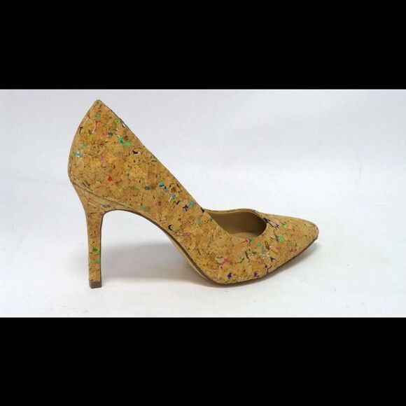 G.I.L.I. Shoes - G.I.L.I. Pointed Toe Pumps Jill Cork Multi - Medium